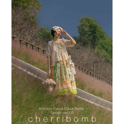 Cherry Bomb Casa Batllo 3.0 Blouse(Slow Reservation/Full Payment Without Shipping)